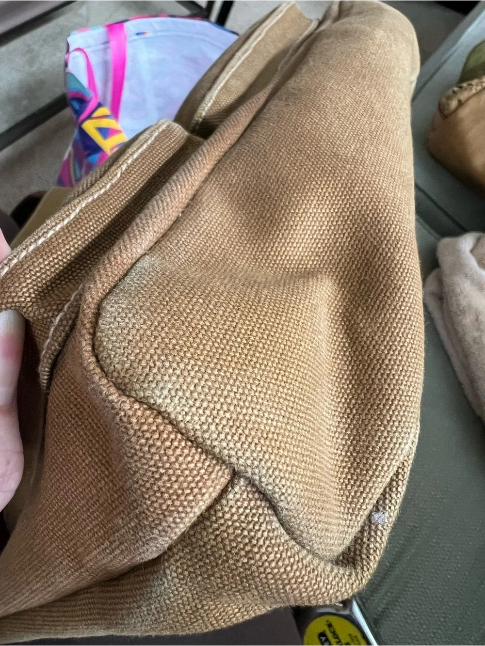 Fossil Expedition Unisex Canvas Leather Utility Crossbody Messenger Bag